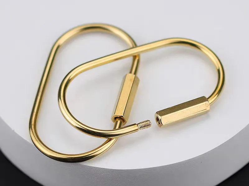 Custom Screw Lock Key Rings Manufacturer | Solid Brass & Steel